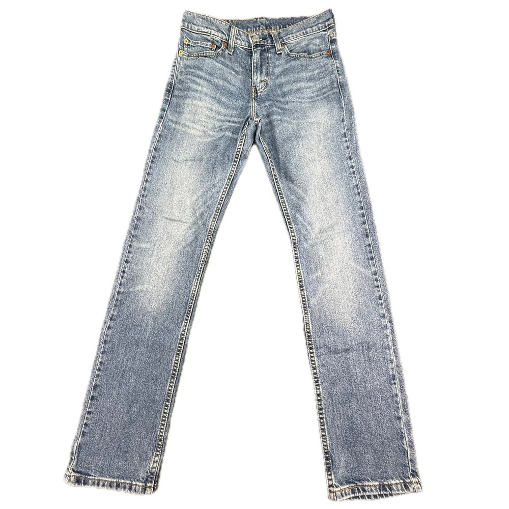 Levi's 511 Slim Fit Jeans Mens 28x32 Blue Light Wash Stretch Denim 04511-5536